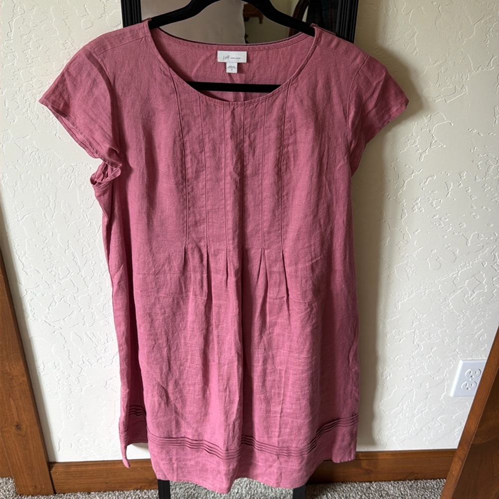 JJill rose linen dress